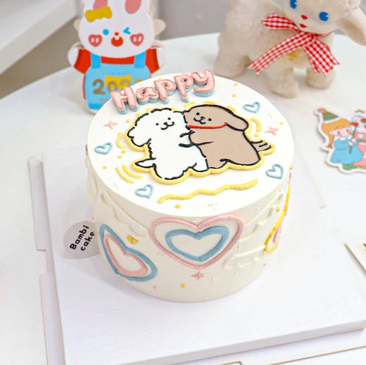 线条小狗丨蛋糕 商品图1
