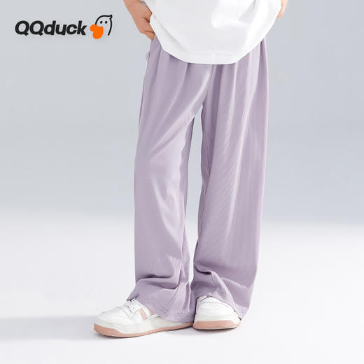 【凉感丝滑高垂速干】【120-165】【可可鸭】女童夏季薄款阔腿裤洋气喇叭裤90%锦纶 10%氨纶 商品图3