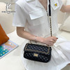 经典鲨2024年夏季新款菱格简约百搭单肩斜跨链条包KGB31-D186021 商品缩略图0