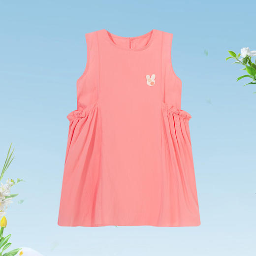 贝贝怡2024夏季新款轻薄透气童趣田园无袖连衣裙女童ZB2DQ006 商品图5