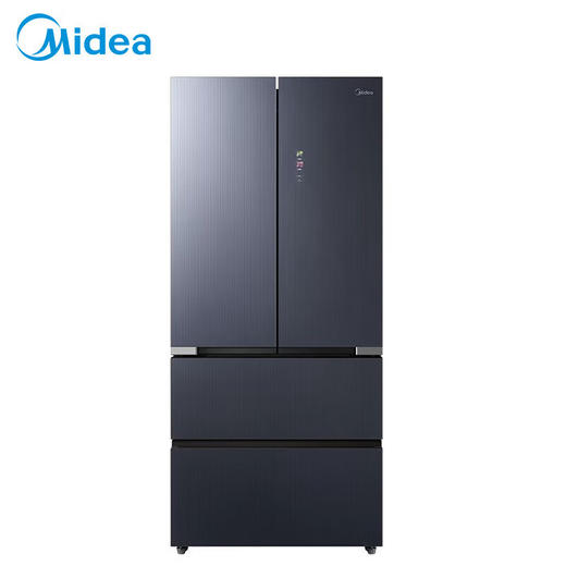 美的（Midea）526升多门冰箱 超薄嵌入式 底部散热 玻璃面板 智能家电 钻影灰 BCD-526WFGPZMA 企业业务 商品图0
