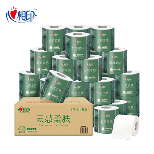 心相印云感系列110克30粒4层立体压花卷筒卫生纸 商品图0