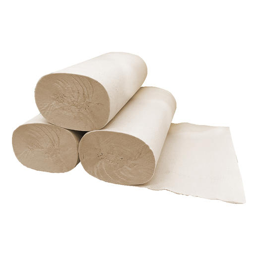 Hanky/亨奇原竹本色纸实芯压扁卷720g*3层*6提 商品图2