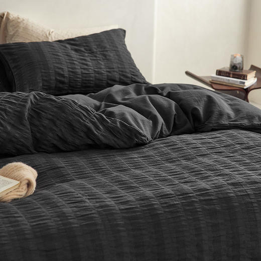 【水洗棉提花四件套】全棉提花水洗四件套纯色柔软亲肤床品套件裸睡 商品图7