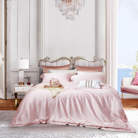 利路米百支纯色奥地利兰精天丝面料四件套 粉