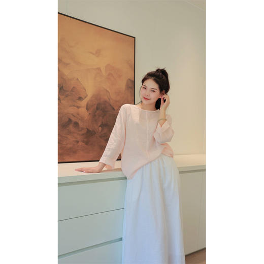 【线上专属】圆领小衫（23708004A-弗肯红） 商品图0