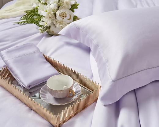 利路米百支纯色奥地利兰精天丝面料四件套 粉紫 商品图3