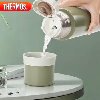 膳魔师（THERMOS）500ml保温商务办公带杯盖水杯男女士简约保冷杯FEI-501MSB宝蓝色 商品图4