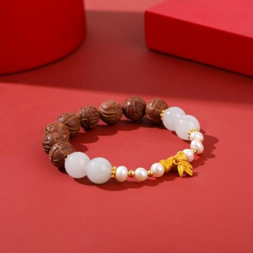 【金竹高升香珠手链】古法手工制作合香珠 安养心神辟邪除障 商品图0