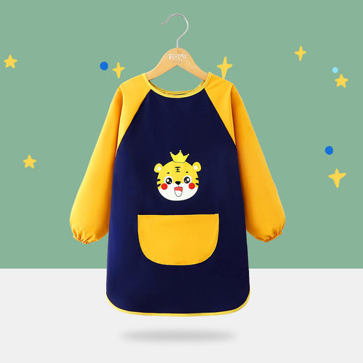 【防水防油 透气不闷】罩衣儿童防水画画衣幼儿园印制罩衣画室印字防水反穿衣男女 童围裙 商品图7