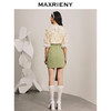 【商场同款】MAXRIENY精致复古感蝴蝶结短裙碧湖绿蝴蝶结飘带半裙(货号:MC88SK070) 商品缩略图3