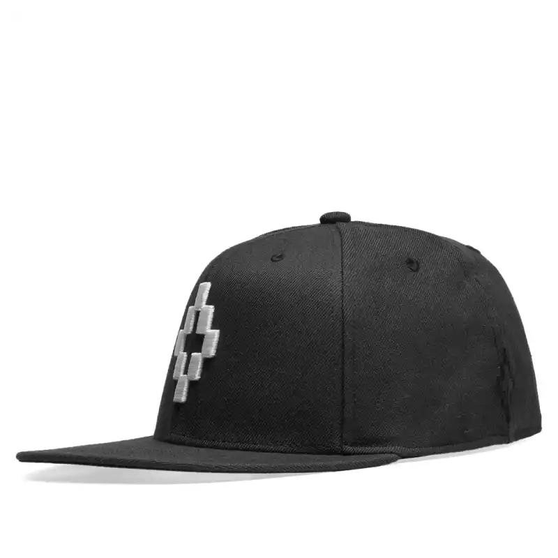 MARCELO BURLON 男士徽标刺绣棒球帽 黑色 CMLB002R190171261001