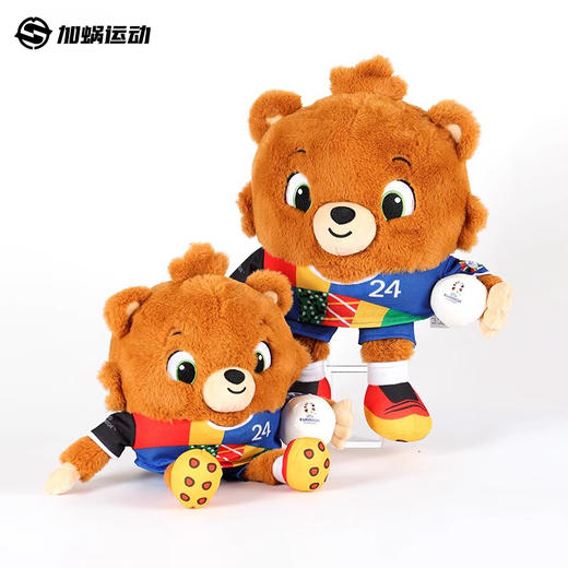 【官方正品】SFS 2024欧洲杯吉祥物毛绒玩具公仔阿尔巴特熊纪念品 商品图1