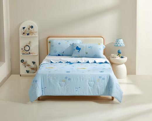 罗莱儿童 萌趣 A类云柔纱小冰皮被-夏 海洋奇遇 商品图0