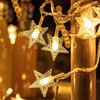 LED灯小星星灯串彩灯户外灯串摆摊灯露营灯氛围灯串串灯暖白 商品缩略图1