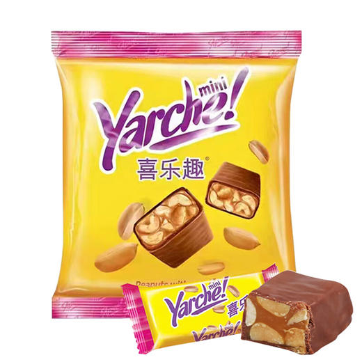 KDV俄罗斯原装进口喜乐趣巧克力花生夹心糖喜糖年货节糖果零食500g 商品图0