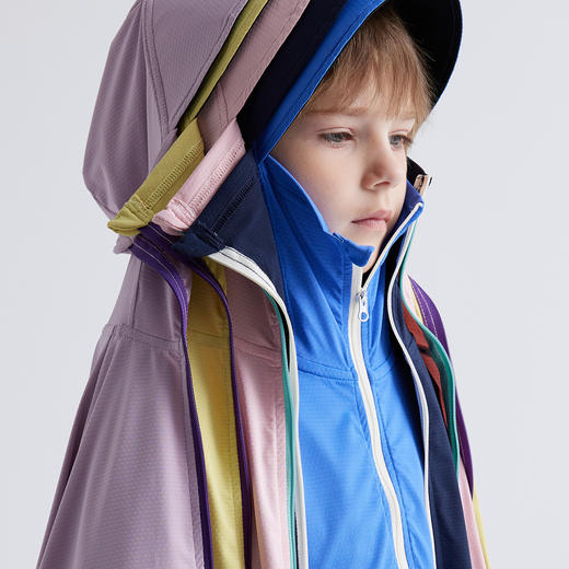 【100-150cm】咕噜日记儿童撞色拉链防晒外套 PXW2408 商品图4