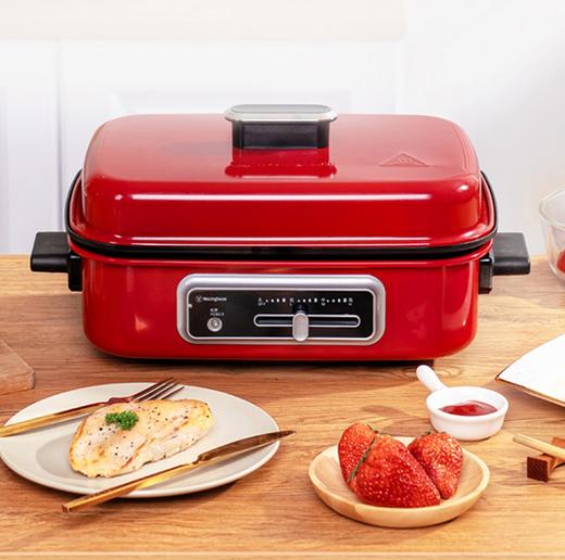 杞冠臻选 | 西屋Westinghouse 多功能料理锅 4.5L 红色 WSC-1423 百年品牌 商品图1