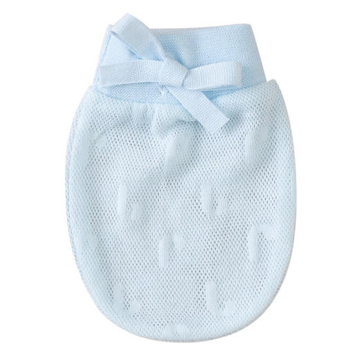 【新生儿防抓手套 网眼透气不闷肤】婴儿手套防抓脸神器夏天新生儿0一3个月可啃咬宝宝护手套包 商品图4