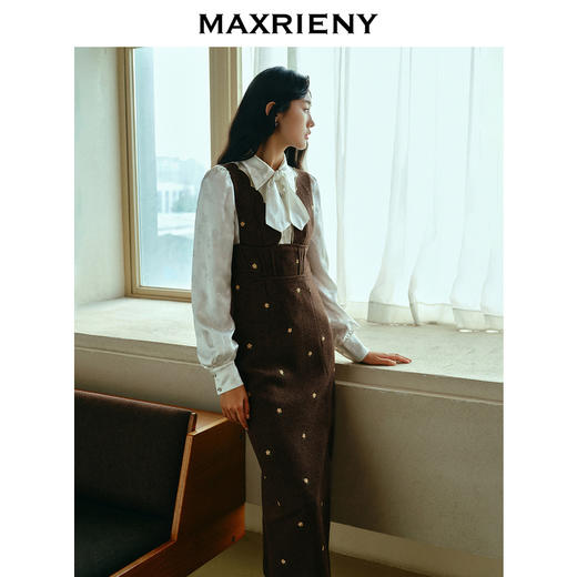 【商场同款-新春系列迎春花开】MAXRIENY华丽复古衬衫修身上衣(货号:MC88TP786) 商品图2