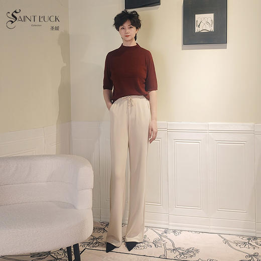 SAINT L’UCK/圣媛女装时尚微喇裤SA124C19 商品图0