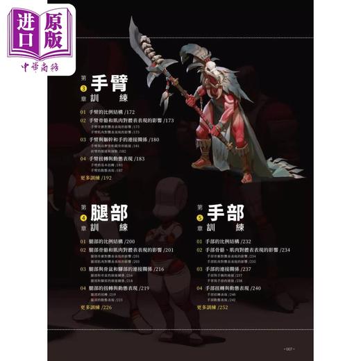 【中商原版】动漫人体结构表现技法部位训练 港台艺术原版 施通, TC晨 北星出版 商品图2