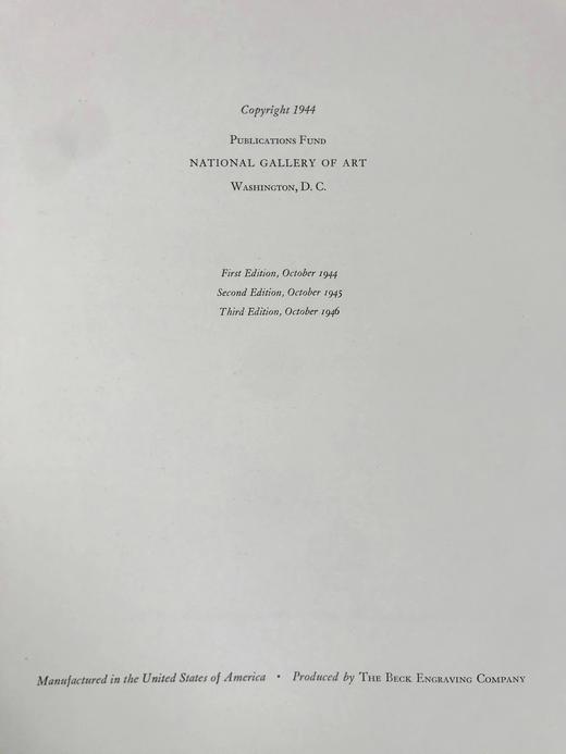 38.5*29cm！1946年 国家艺术画廊杰作图集 近百幅彩色插图 漆布精装8开 商品图3