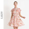 LIZZY优雅名媛千金宫廷风印花丝麻仙女风连衣裙7992 商品缩略图0