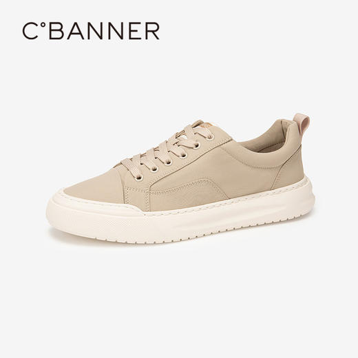 千百度男鞋时尚休闲鞋春夏男士厚底增高板鞋舒适运动鞋A24169605 商品图0