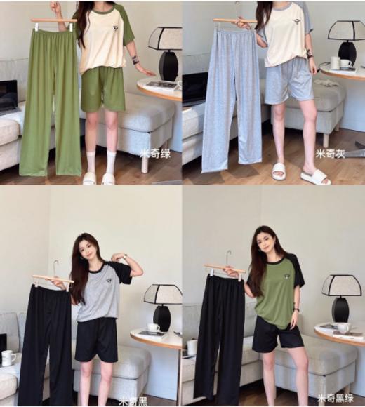 🎈【米奇皮肤限定三件套】✔️1、可以穿出门的小众设计纯棉家居服韩里韩气🔥真的没有想到睡衣也可以这么好看啊 回家马上就想换上的😎一套一键开启居家好心情 商品图1