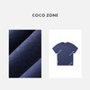 COCO ZONE2024新款“紫藤T"100棉印花短袖T恤百搭休闲上衣24C10151 商品缩略图2
