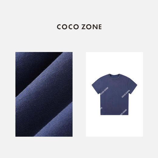 COCO ZONE2024新款“紫藤T"100棉印花短袖T恤百搭休闲上衣24C10151 商品图2