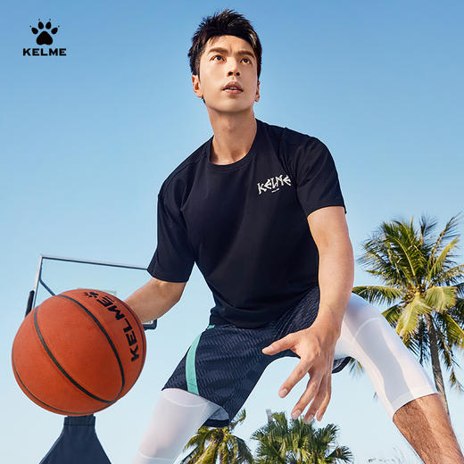 卡尔美夏季有球必应系列新款圆领短袖T恤 商品图0