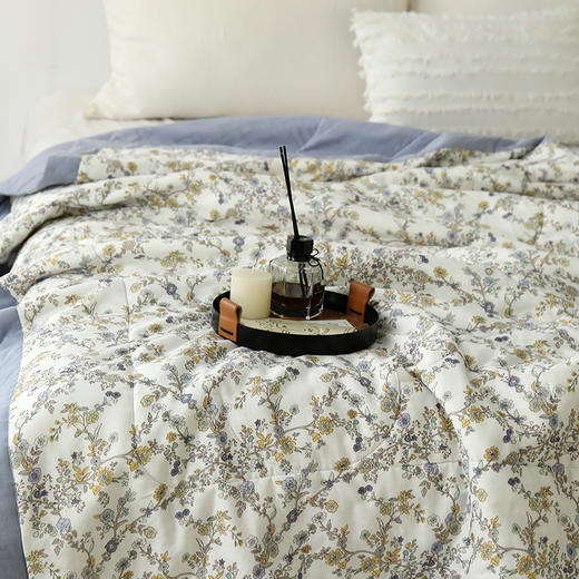 【春上新】10楼 安睡宝 全棉双层纱棉花夏被-悦柔 吊牌价1299-1599元 活动价399-499元 商品图1