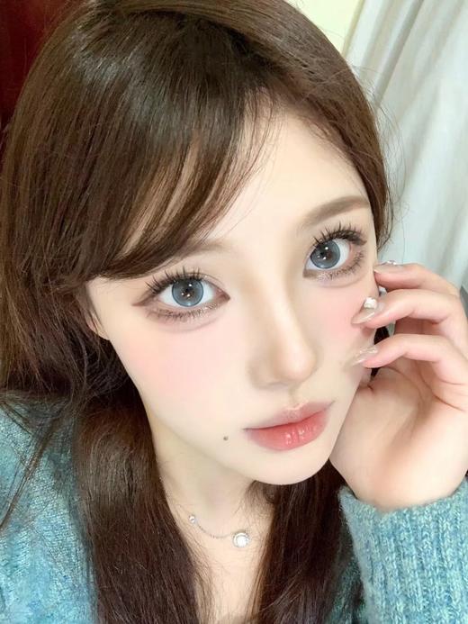 yukicon 圆崽崽蓝&圆崽崽棕 日抛 直径14.2 着色13.6 含水50% 基弧8.5 商品图3