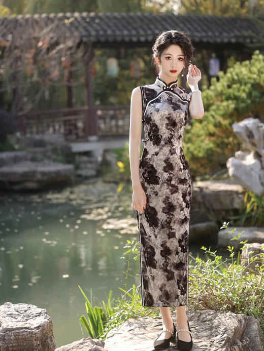 MYJ-无袖旗袍新款改良年轻款少女复古民国风老上海高级感日常可穿 商品图8