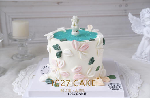 1027CAKE | 许愿池蛋糕 喷泉 天使 商品图1