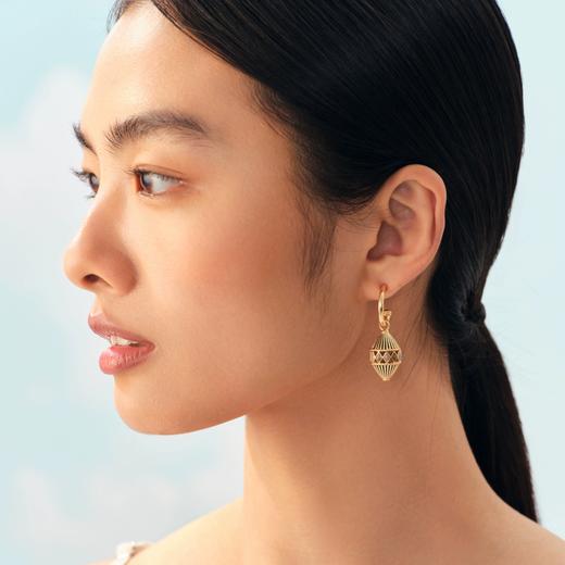 2楼Fellala翡拉拉观云南耳环复古民族耳钉女高级感气质耳饰明星同款 款号924406103 吊牌价899 现价819 商品图0