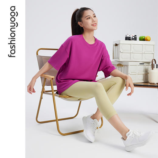 【特卖不退换】F14312基础圆领宽松款短袖 商品图8