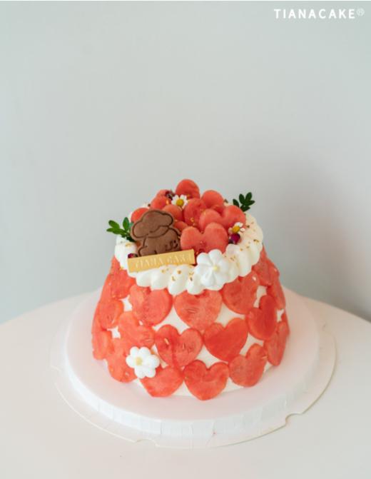 【经典奶油款】西瓜雪顶玫瑰 商品图1