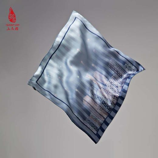 SAINTJOY/上久楷 女式真丝方巾   迷幻梦 FJS23056 商品图9