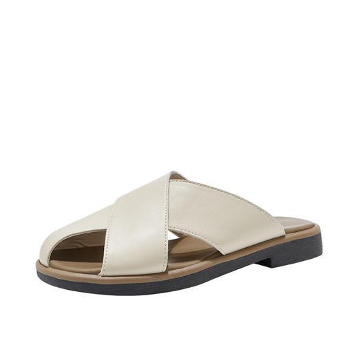 ZHR则则包头拖鞋女2024夏季ins时尚休闲简约交叉凉拖外穿复古半拖 商品图4