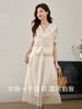 【专属特价】熙世界今年流行套装裙国风新中式仿天丝盘扣小衫半身裙两件套女 商品缩略图1
