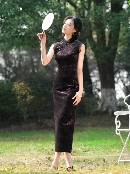 MYJ-无袖旗袍新款改良年轻款少女复古民国风老上海高级感日常可穿 商品图10