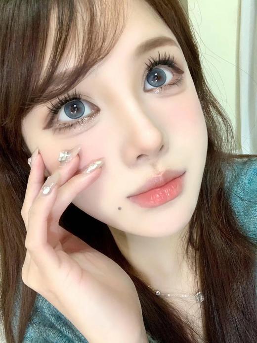 yukicon 圆崽崽蓝&圆崽崽棕 日抛 直径14.2 着色13.6 含水50% 基弧8.5 商品图2