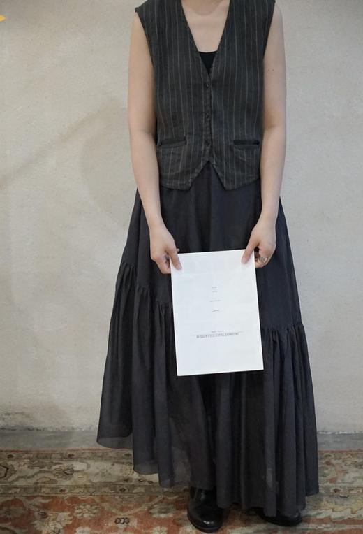 elsa esturgie 休闲灰黑细纹马夹 商品图5