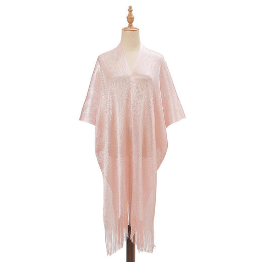 亚马逊热销金丝宽松防晒罩衫衣裙度假镂空比基尼海边泳衣披肩现货 商品图8