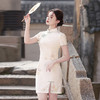 国风新中式，韩国麻复合改良版单层旗袍MLS-6911 商品缩略图3