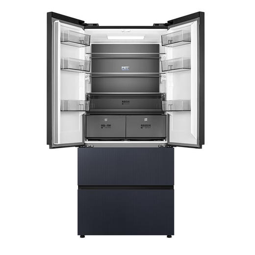 美的（Midea）冰箱522升变频一级能效除菌净味微晶一周鲜超薄家用大冰箱BCD-522WFGPZMA钻影灰 商品图2