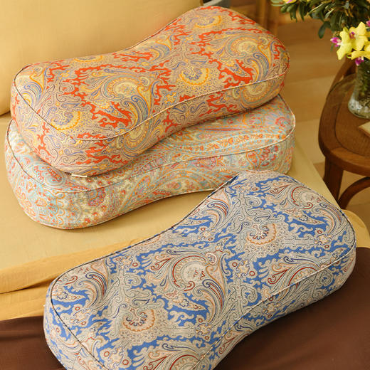 晨暮海系列曲线枕荞麦壳枕头护颈椎荞麦皮睡眠四季 商品图1